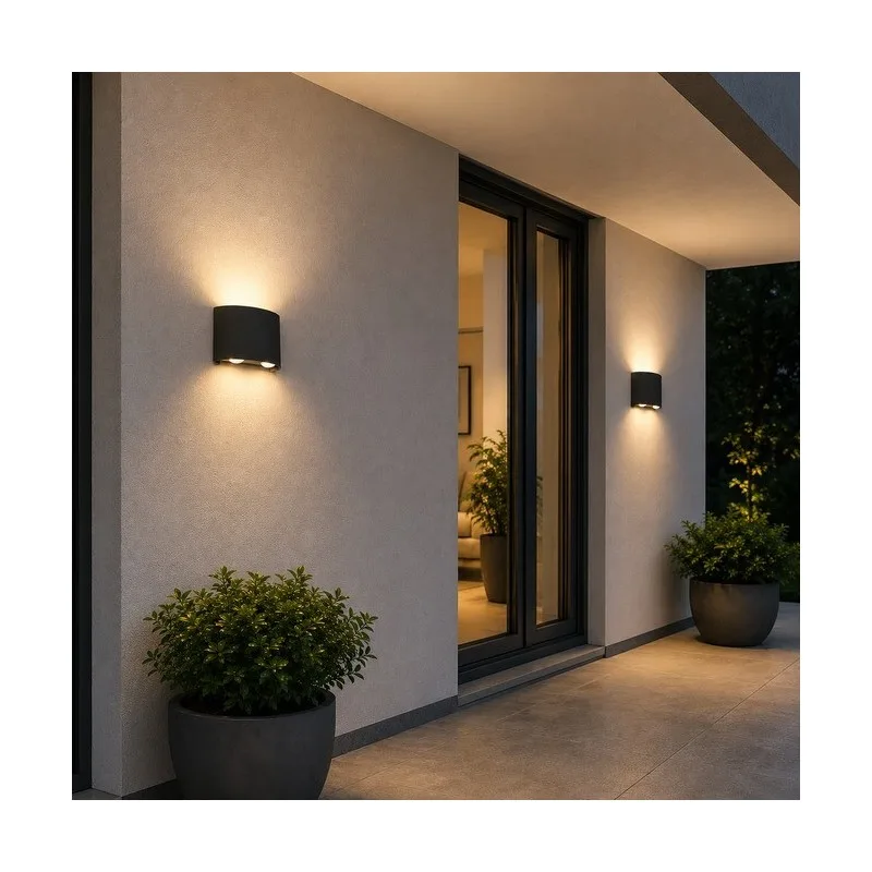 LED SVETILJKA PL-261 ZIDNA 4W 4000K IP54 CRNA — slika 2