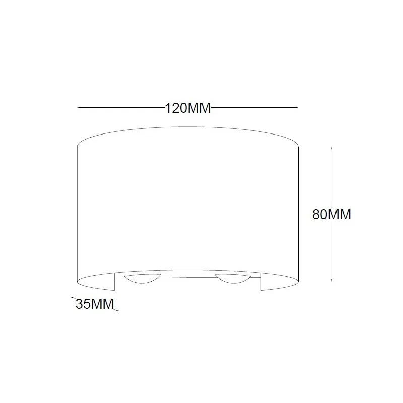 LED SVETILJKA PL-261 ZIDNA 4W 4000K IP54 CRNA — slika 3