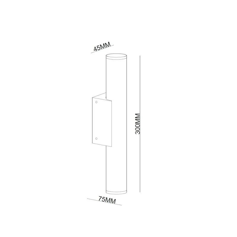 LED SVETILJKA PL-2018-03 ZIDNA 6W 4000K IP65 ANTRACIT — slika 3