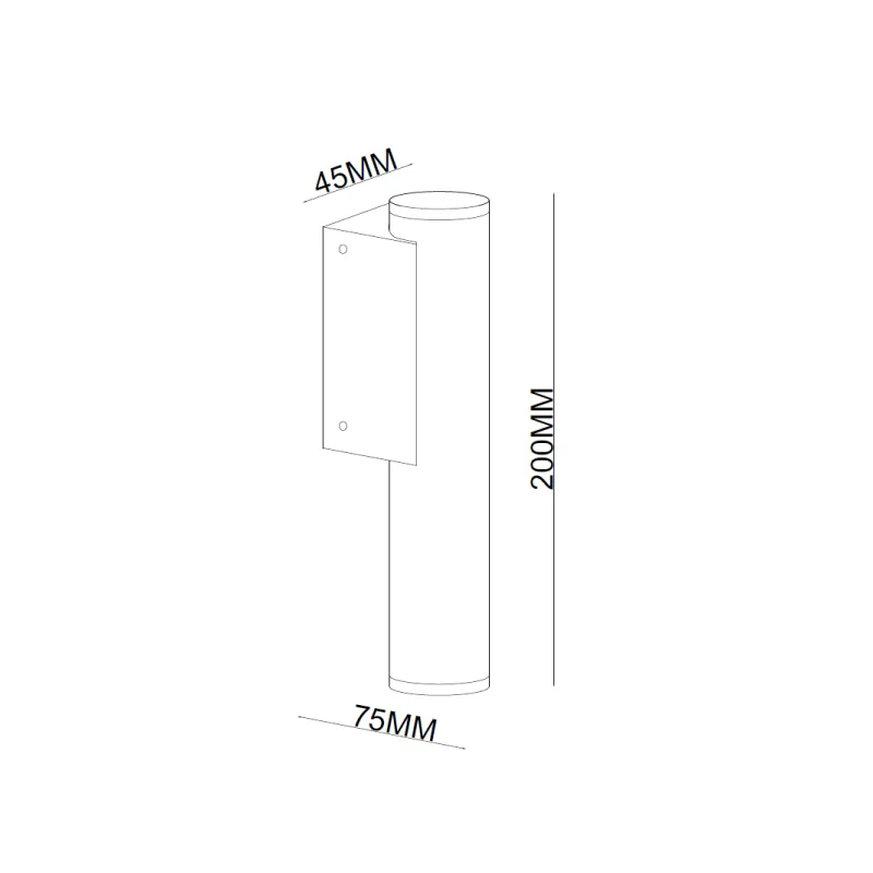 LED SVETILJKA PL-2018-01 ZIDNA 5W 4000K IP65 ANTRACIT — slika 3