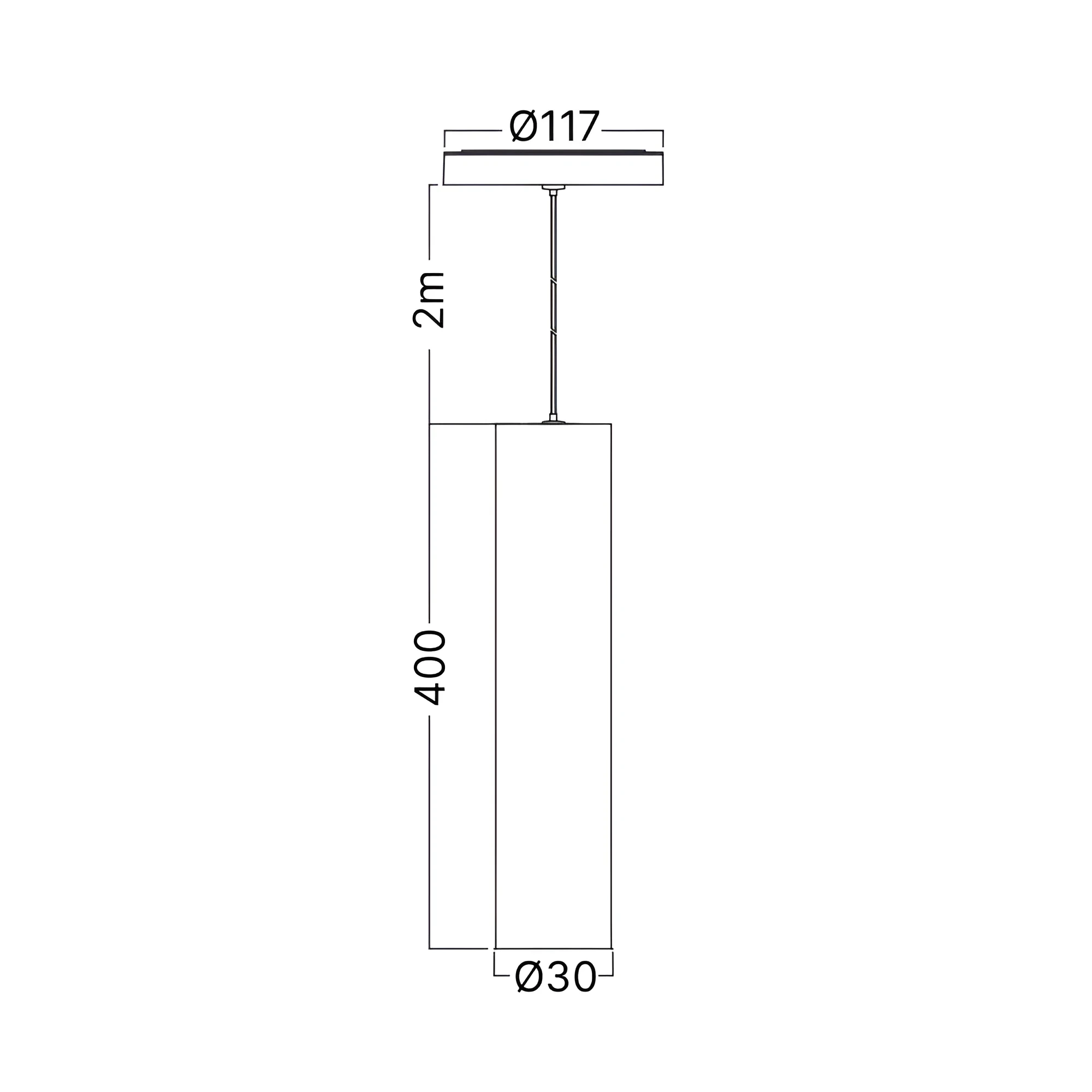MAGNETNI VISECI SPOT 7W CRNI 4000K 48VDC — slika 4