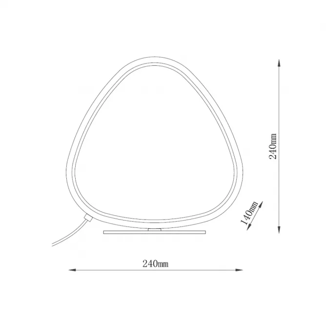 SOLEA 22 STONA LAMPA 12W 3000/4000/6000K BELA — slika 3
