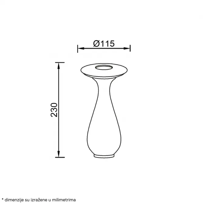 STONA LAMPA PUNJIVA T88091 2.5W 2700K IP54 CRVENA — slika 4