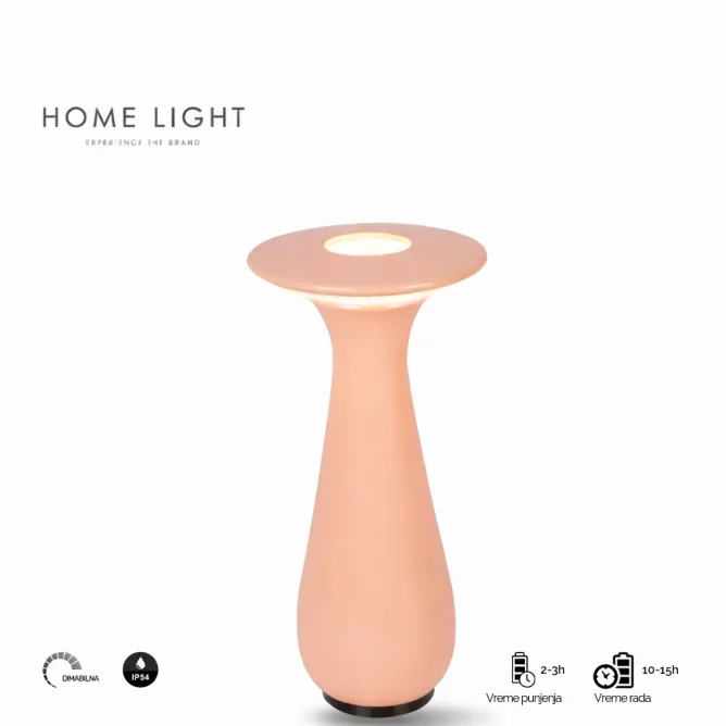 STONA LAMPA PUNJIVA T88091 2.5W 2700K IP54 PINK — slika 3