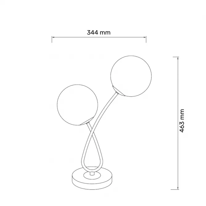 TALIA 47 STONA LAMPA 2*G9 CRNA/BAKAR — slika 3