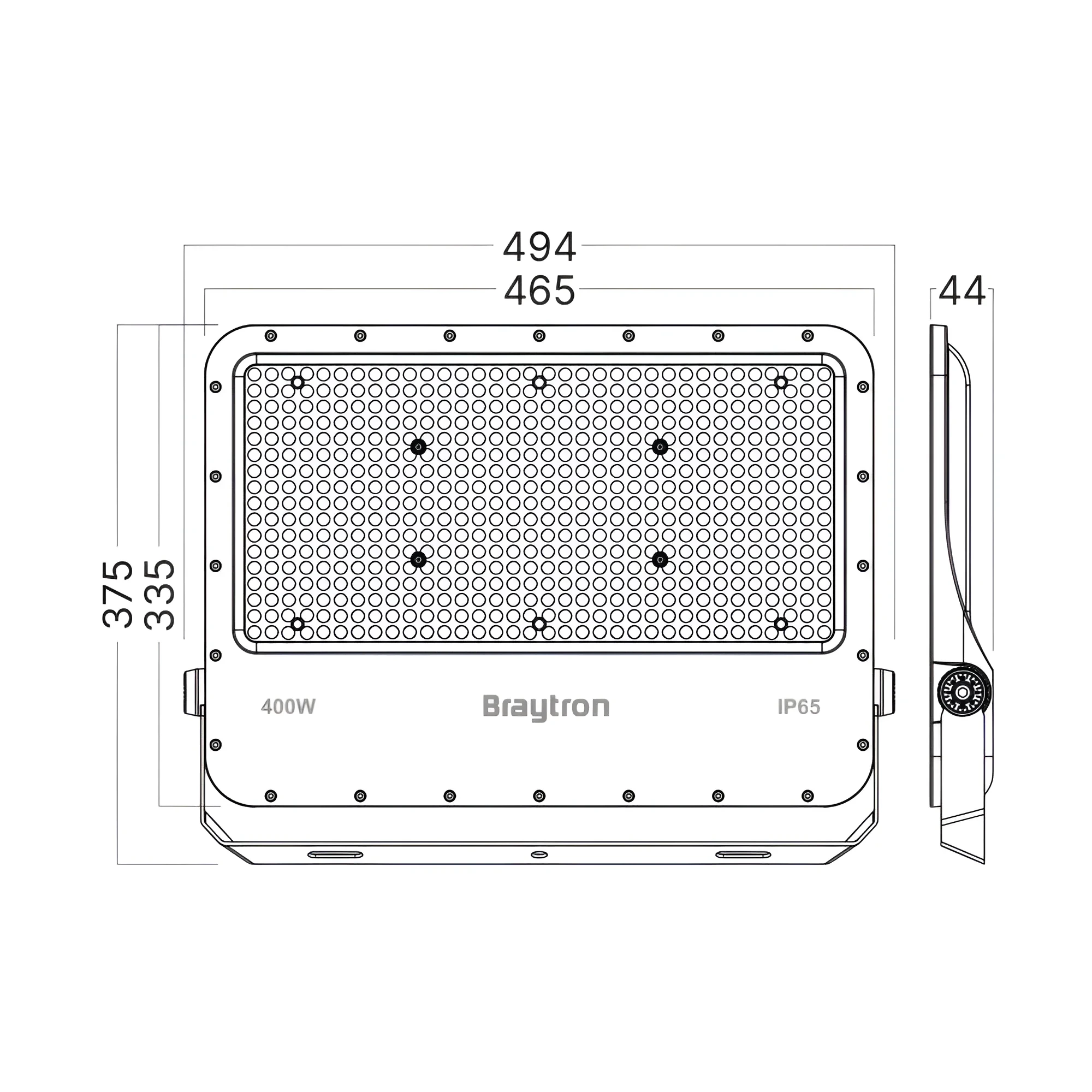 LED REFLEKTOR 400W SIVI 6500K IP65 — slika 6