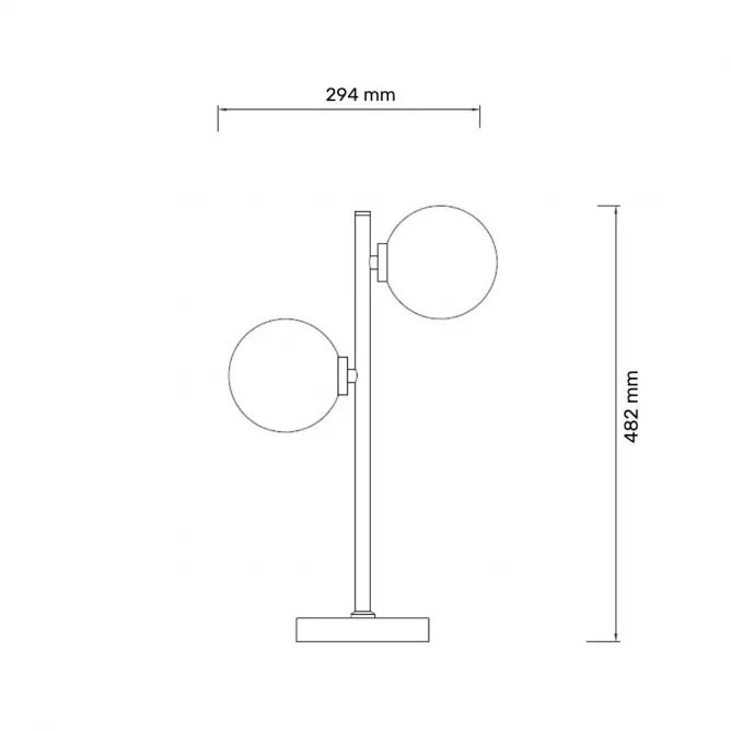 TALIA 26 STONA LAMPA 2*G9 CRNA/BAKAR — slika 3