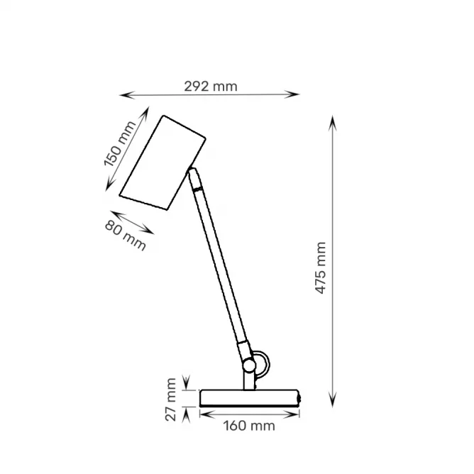 RL STONA LAMPA HN2512-WH MATT WHITE — slika 3