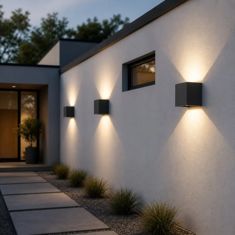 LED SPOLJNA LAMPA A310 ZIDNA 6W 3000K IP54 SIVA — slika 2