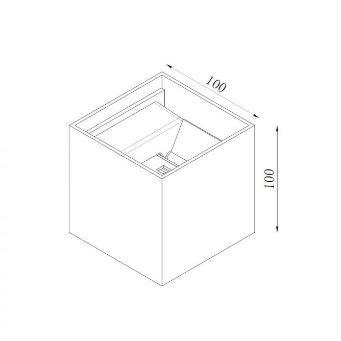 LED SPOLJNA LAMPA A310 ZIDNA 6W 3000K IP54 SIVA — slika 3