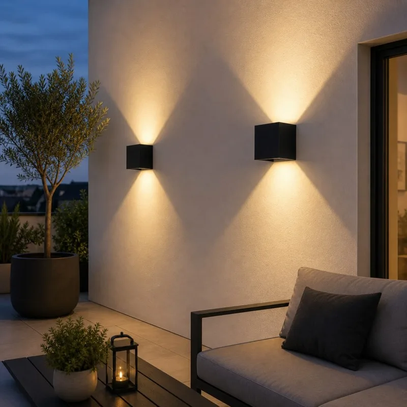 LED SPOLJNA LAMPA A310 ZIDNA 6W 3000K IP54 CRNA — slika 2