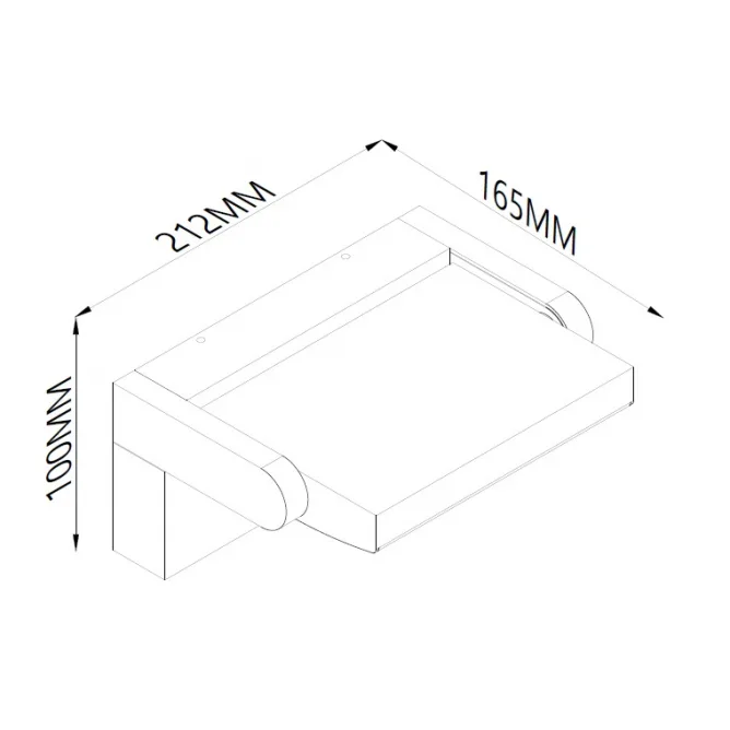 LED SPOLJNA LAMPA S007 ZIDNA 20W CCT IP65 SIVA — slika 3