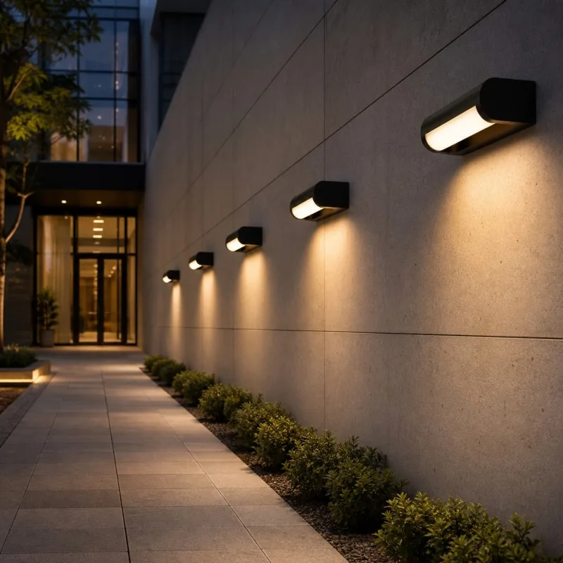 LED SPOLJNA LAMPA 1018 ZIDNA 12W 3000K IP65 CRNA — slika 2