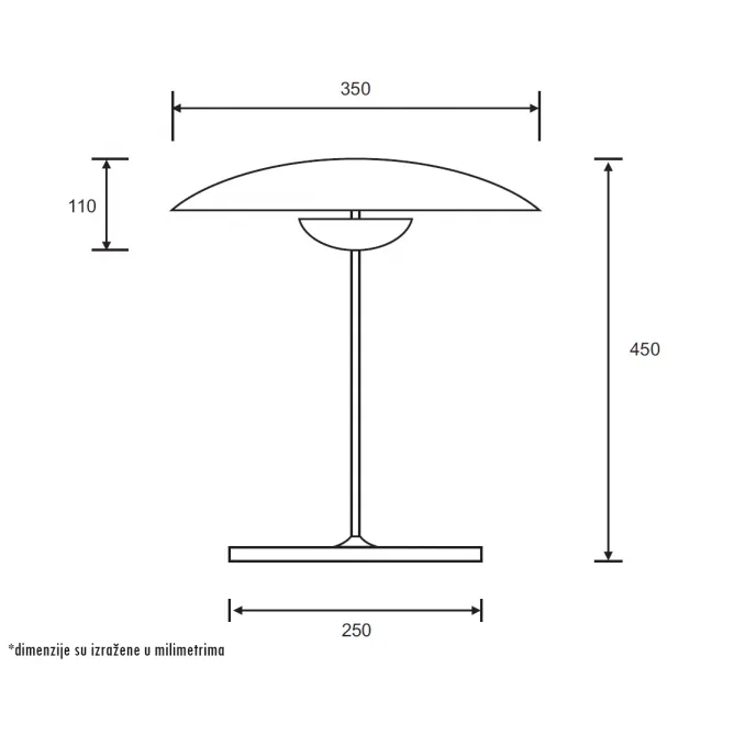 LUNA 304 STONA LAMPA 12W 3000K — slika 5
