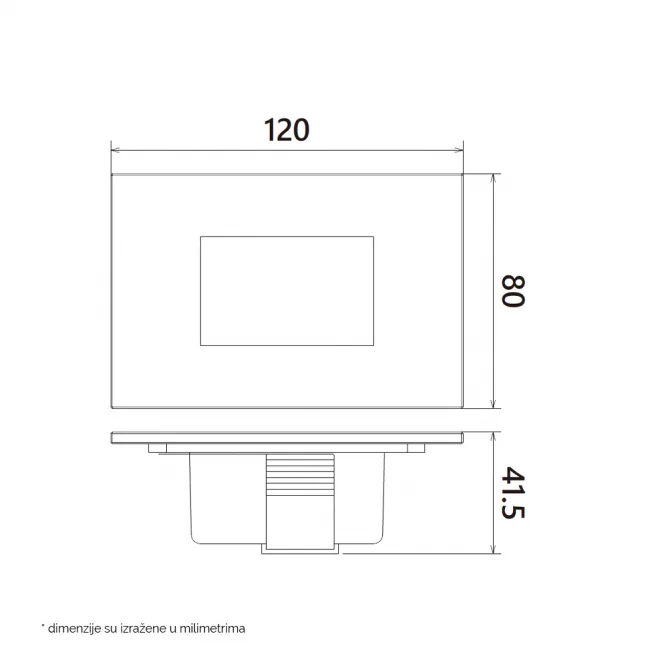 DAWN LED SVETILJKA E637699 3W CCT IP65 CRNA — slika 3