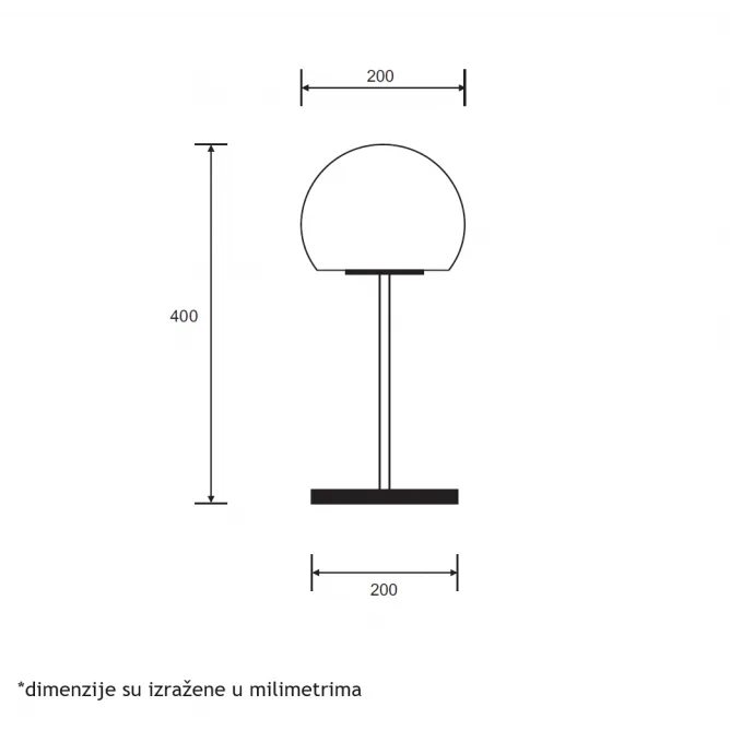 ARIA 58 STONA LAMPA 7W 3000K — slika 3