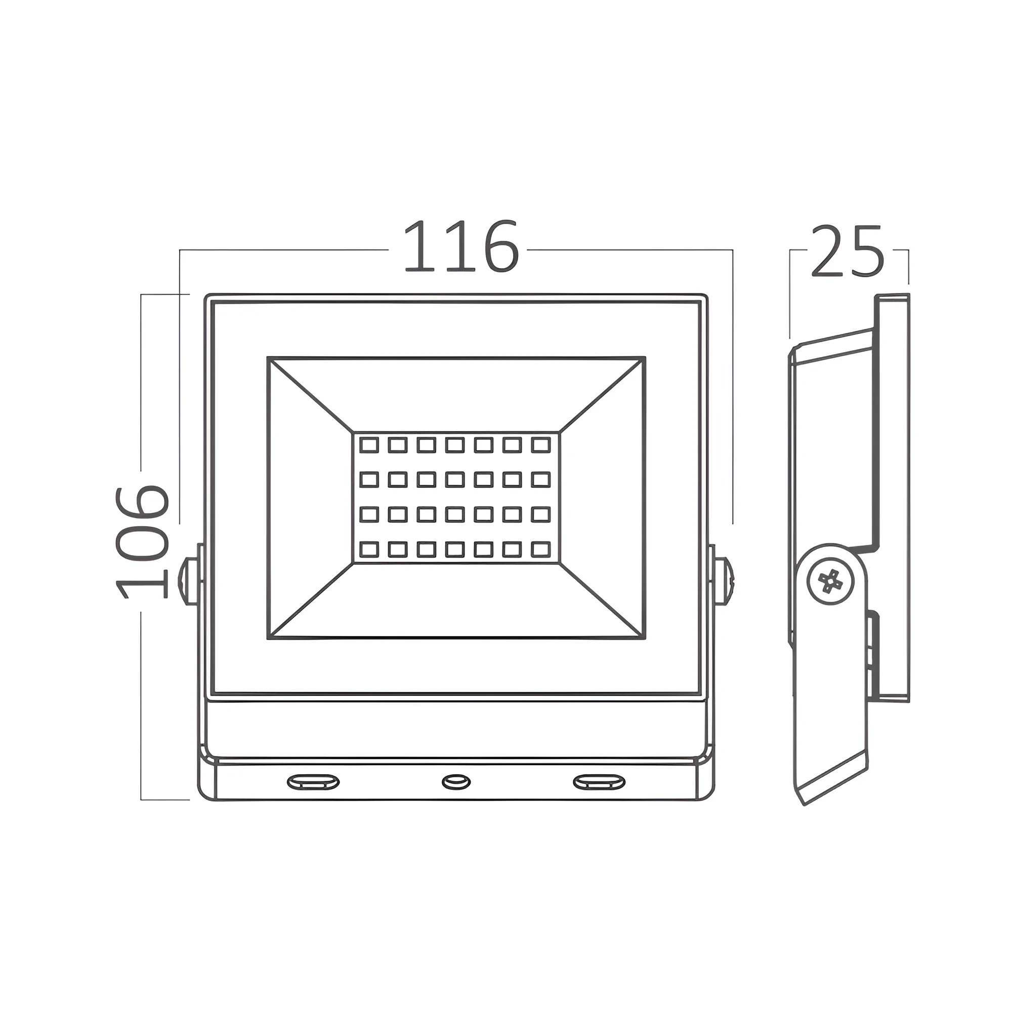 LED REFLEKTOR 20W CRNI 6500K IP65 — slika 6