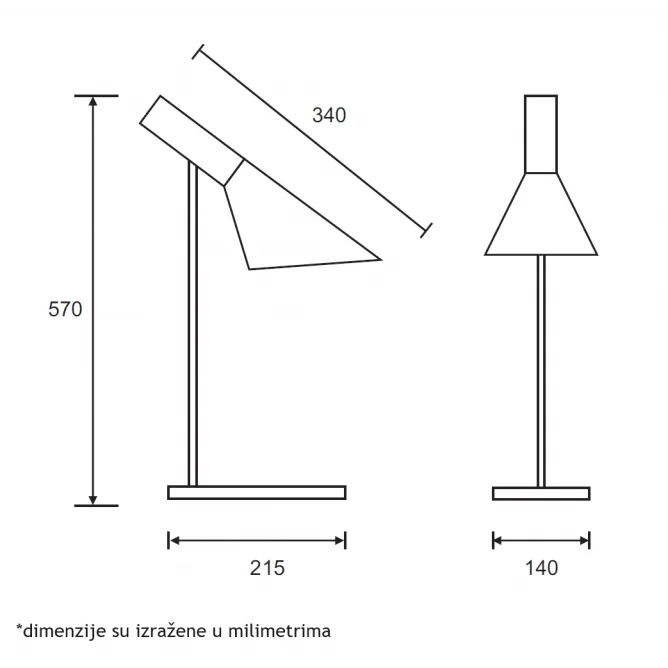 LUNA 295 STONA LAMPA 1*E27 — slika 3