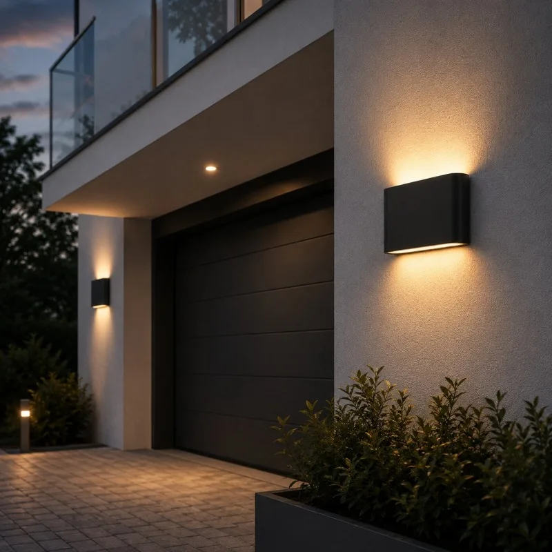 LED SVETILJKA JM-075 (NEW) ZIDNA 6W 3000K IP65 CRNA — slika 2