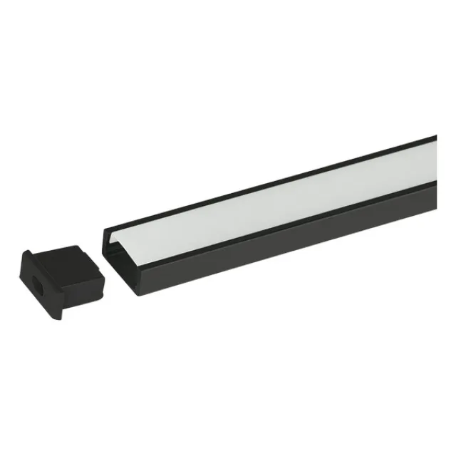 Aluminijumski profil nadgradni AL610 - Crna