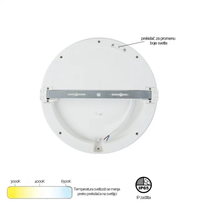 LED PLAFONJERA MONA-200-20W 3000/4000/6500K IP65 BELA — slika 4