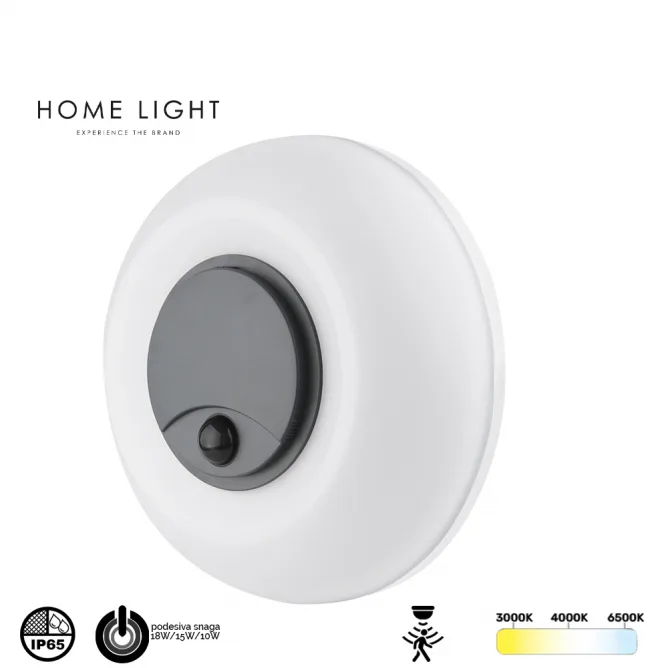 LED SVETILJKA BL10 OKRUGLA 20/15/10W CCT IP65 SENZOR BELA/SIVA — slika 4