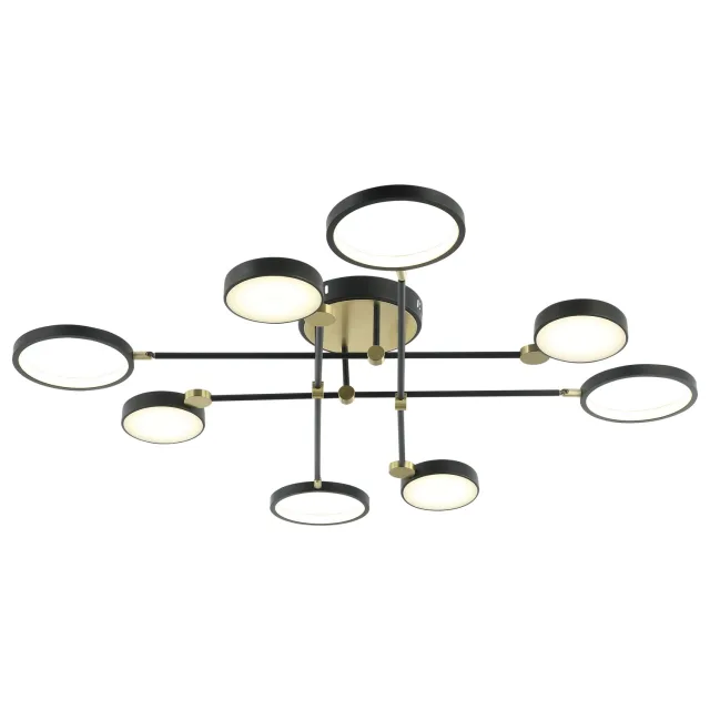 LED plafonska lampa F2036-60C BK+SG