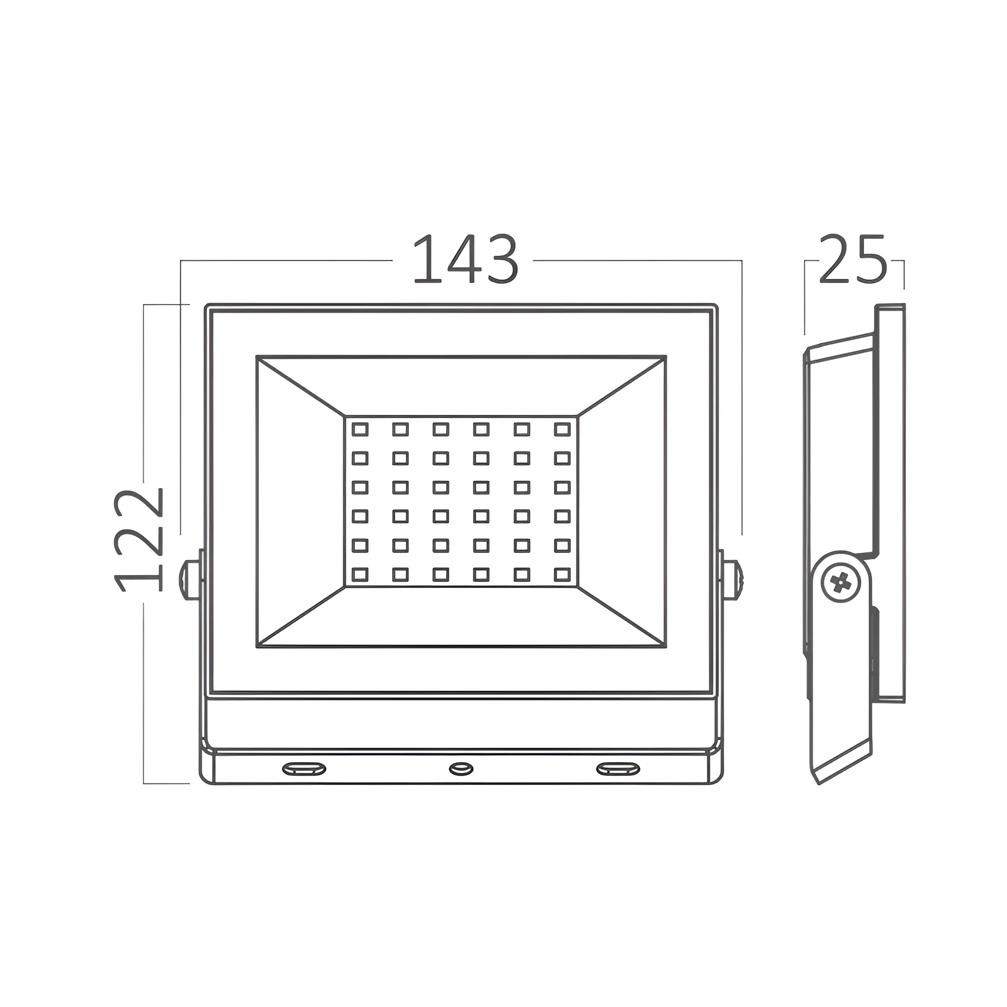 LED REFLEKTOR 30W CRNI 6500K IP65 — slika 6