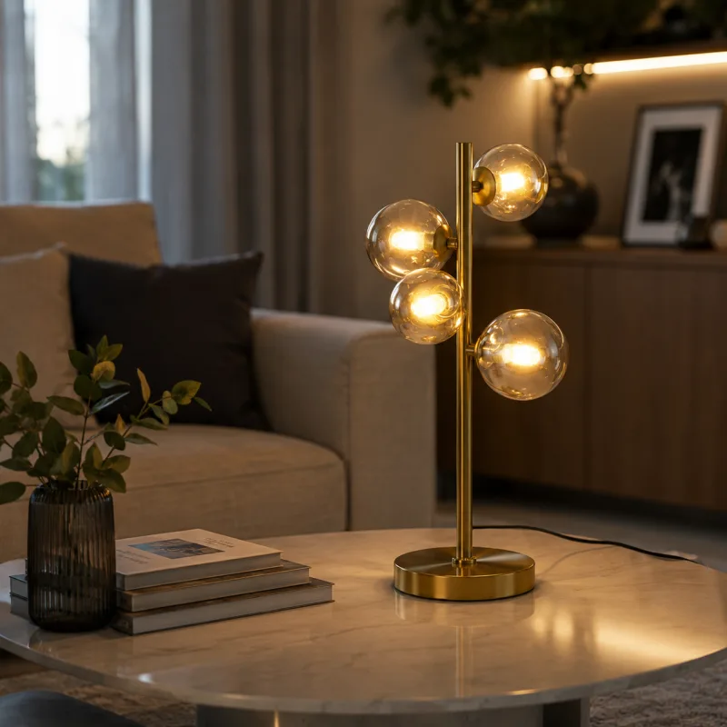 VESTA 600 STONA LAMPA 4*G9 MESING — slika 2