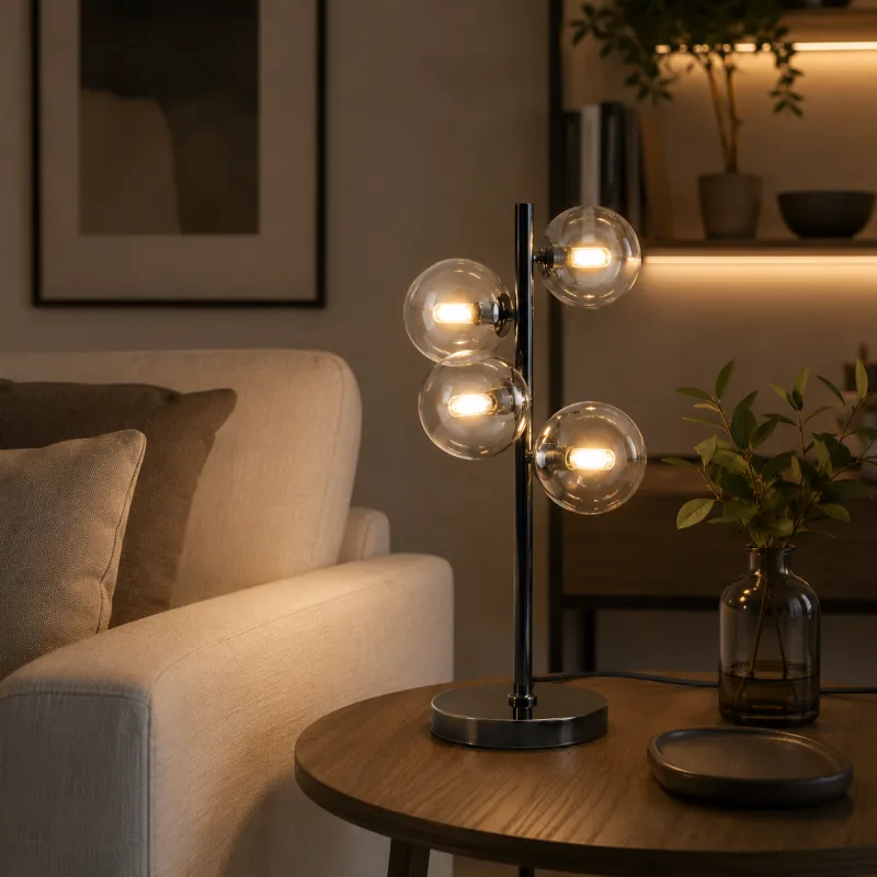 VESTA 600 STONA LAMPA 4*G9 CRNA — slika 2