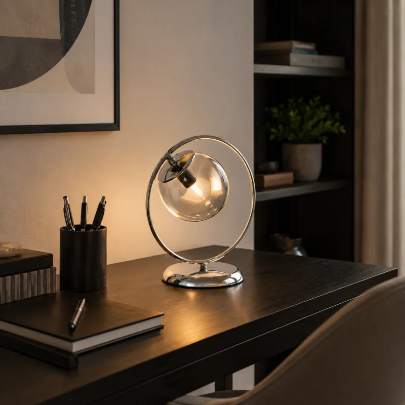 WINTO 19160 STONA LAMPA 1*E27 HROM — slika 2
