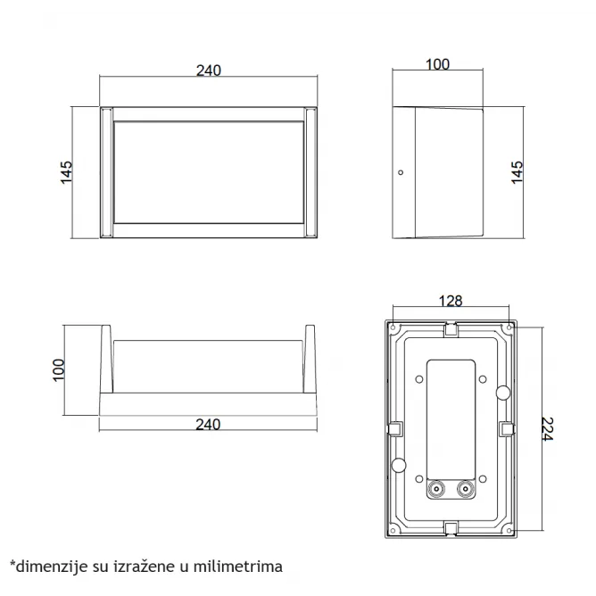 LED SVETILJKA W13305 12W 4000K IP54 BELA — slika 3