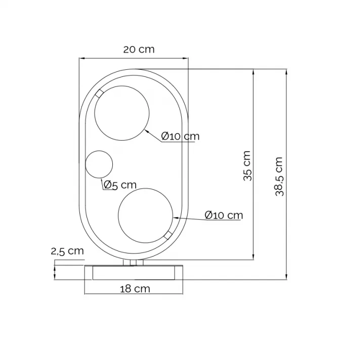 VESTA 557 STONA LAMPA 2*G9 MESING — slika 3