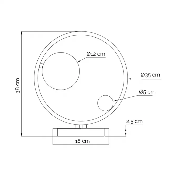 VESTA 556 STONA LAMPA 1*G9 MESING — slika 3