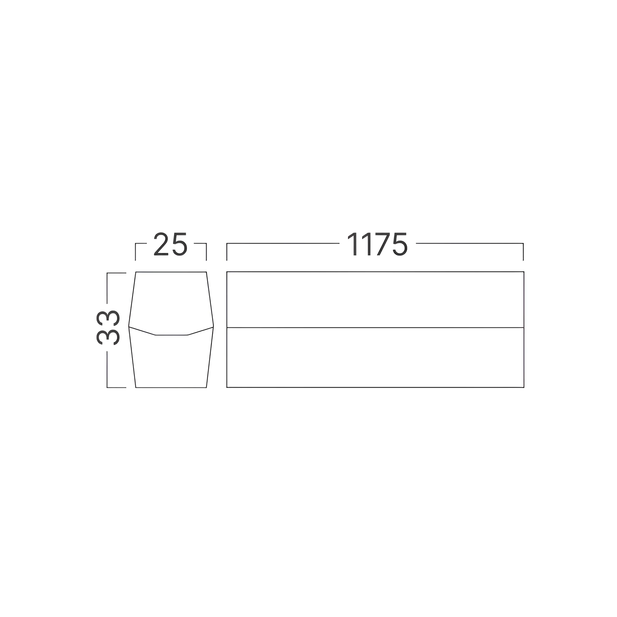 LED LINIJSKA SVETILJKA 440MM 7W BELI 6500K — slika 4
