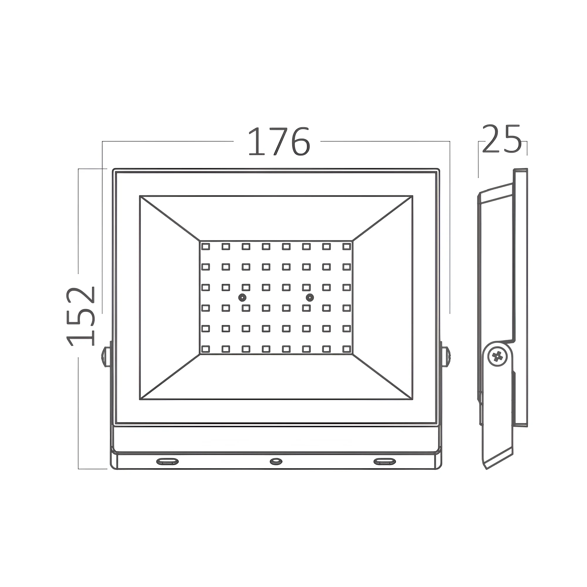 LED REFLEKTOR 50W CRNI 6500K IP65 — slika 6