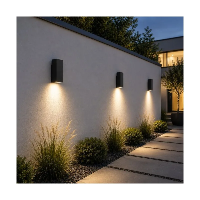 LED SVETILJKA 2382 ZIDNA 10W 3000K IP65 ANTRACIT — slika 2