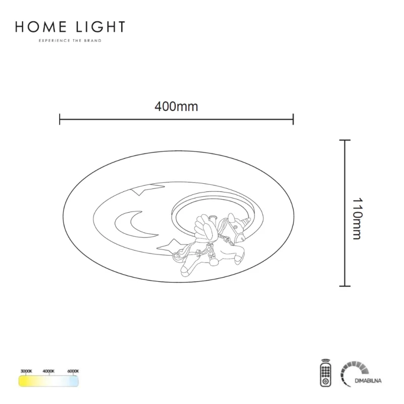 SOLEA 129 PLAFONSKA SVETILJKA 24/54W CCT PINK DIMABILNA — slika 3