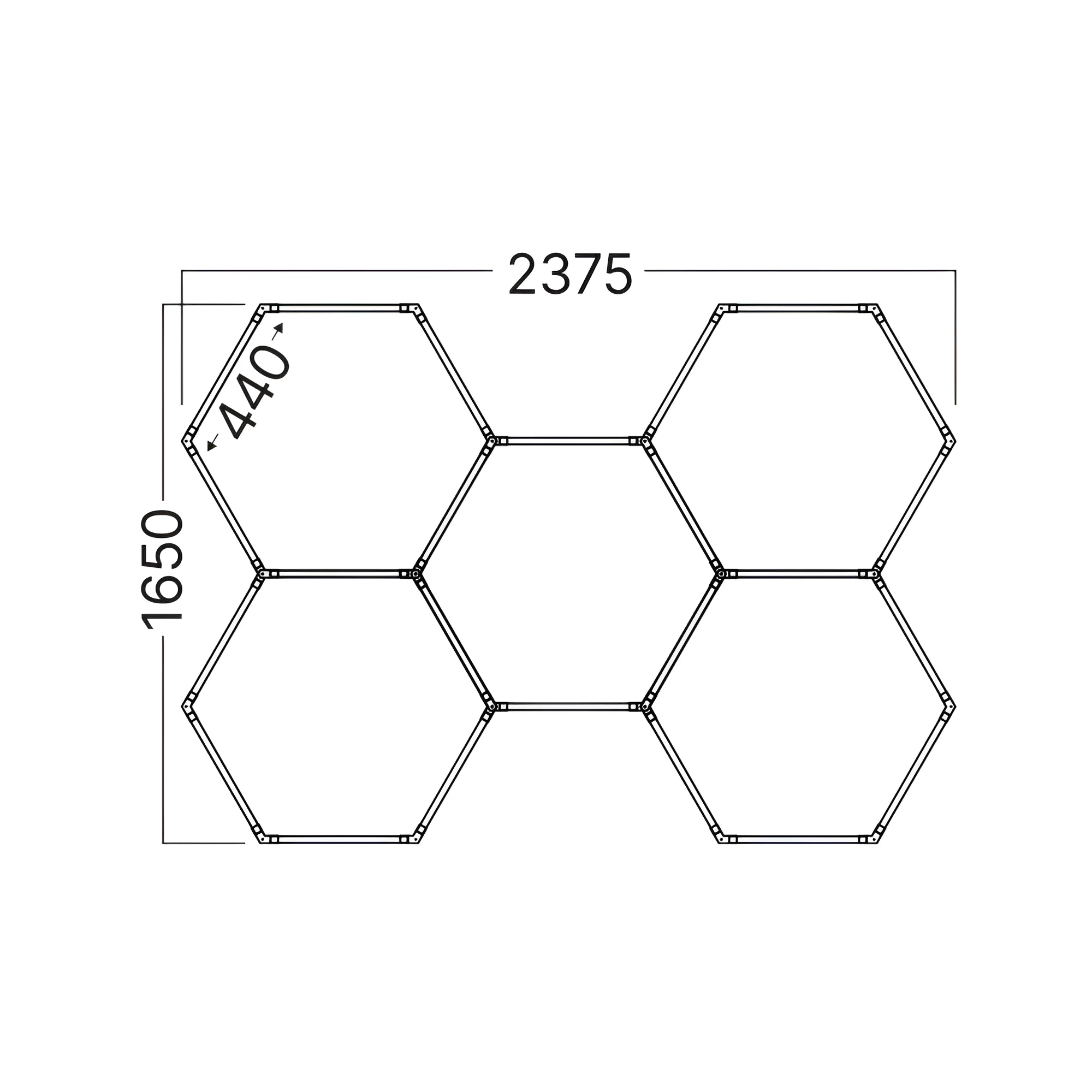 LED LINIJSKA SVETILJKA MREZA 160W BELI 6500K — slika 4