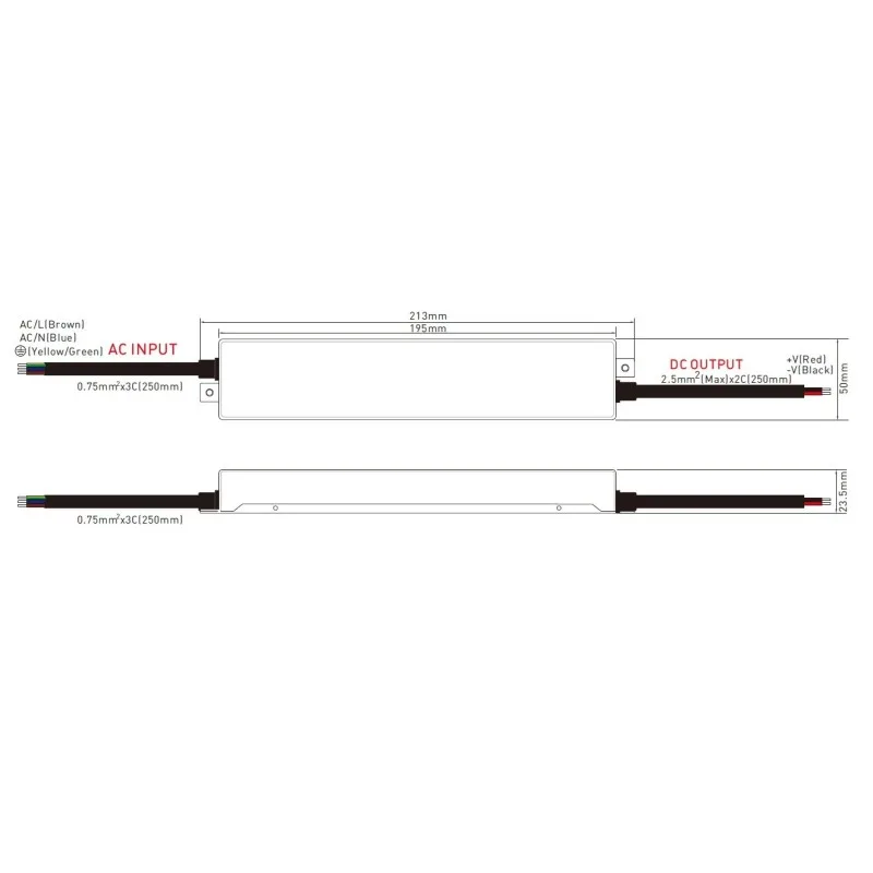DAWN SLIM 24V 350W LED NAPAJANJE  350WHBS-24 IP67 — slika 2