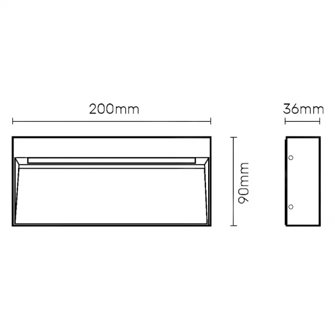 LED SVETILJKA JM-054 ZIDNA 5.6W 4000K IP54 ANTRACIT — slika 3