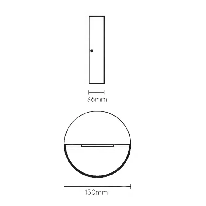 LED SVETILJKA JM-053 ZIDNA 4.6W 4000K IP54 ANTRACIT — slika 3