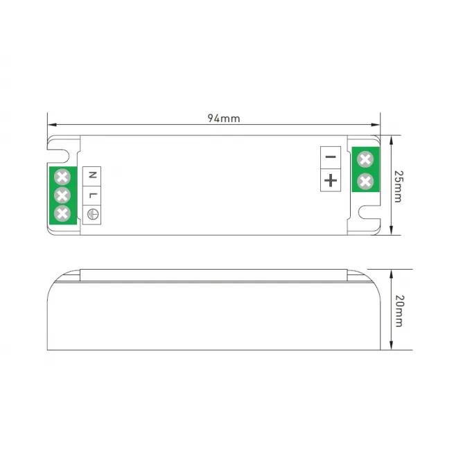 DAWN LED 12V 36W NAPAJANJE SLIM 36WHH-12 — slika 2