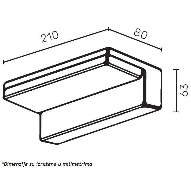 LED SVETILJKA JM-049 ZIDNA 9W 4000K IP54 ANTRACIT — slika 3