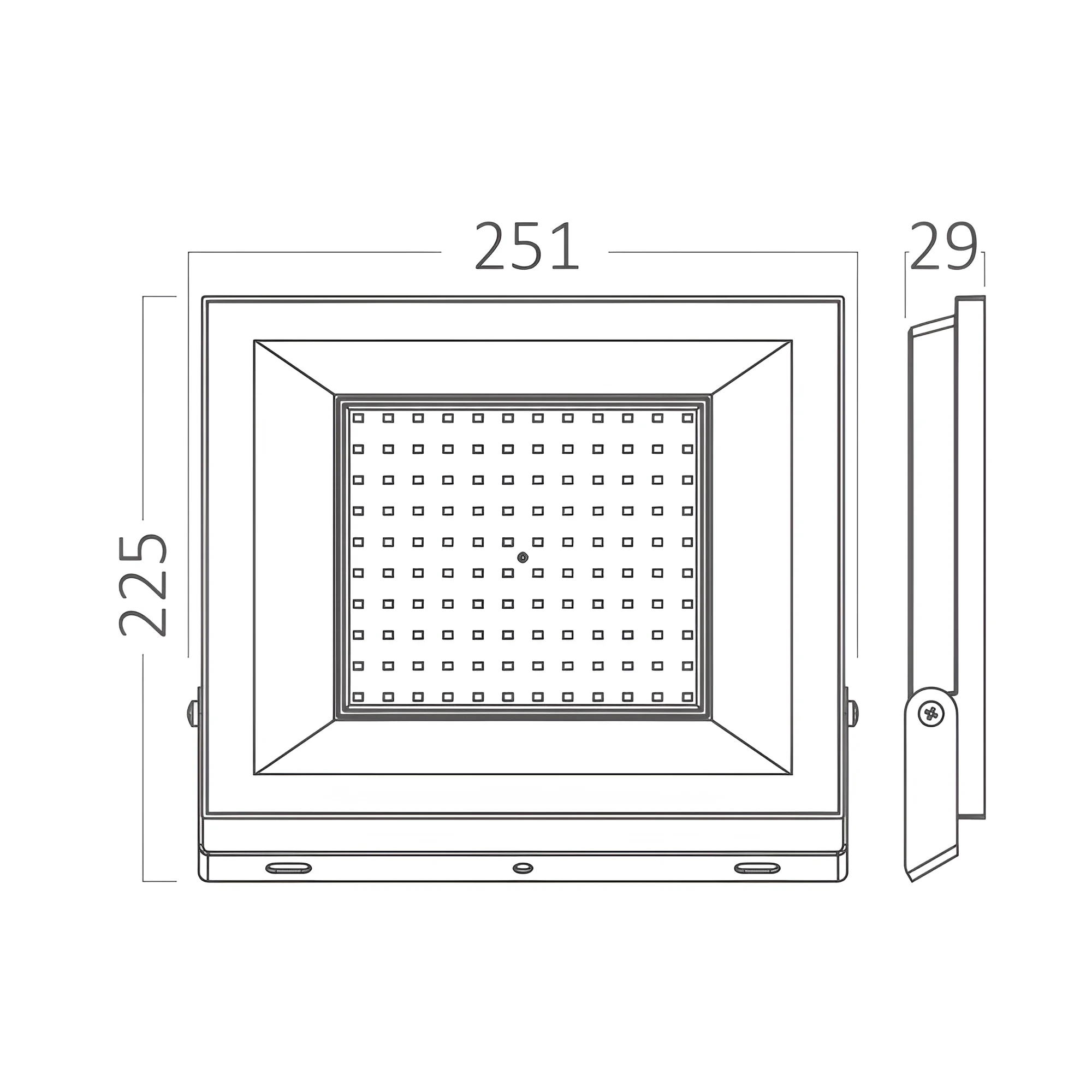 LED REFLEKTOR 100W CRNI 6500K IP65 — slika 6