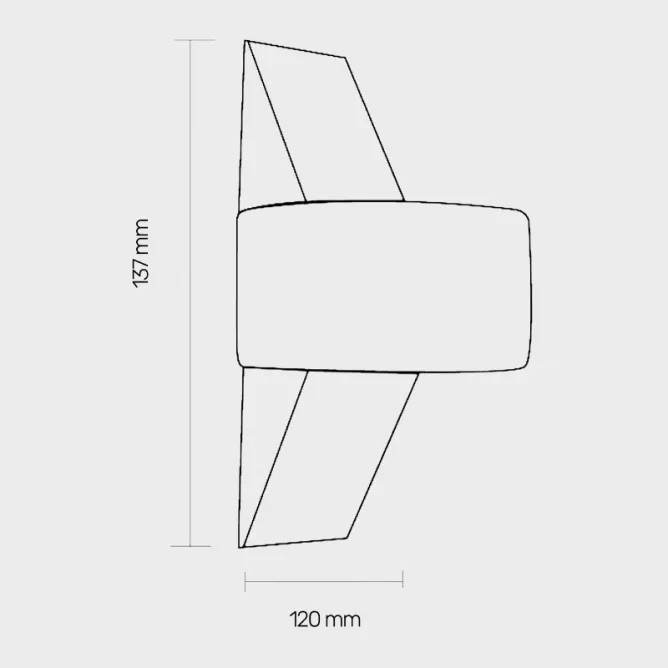 LED SVETILJKA JM-010 ZIDNA 6W 3000K IP54 BELA — slika 2