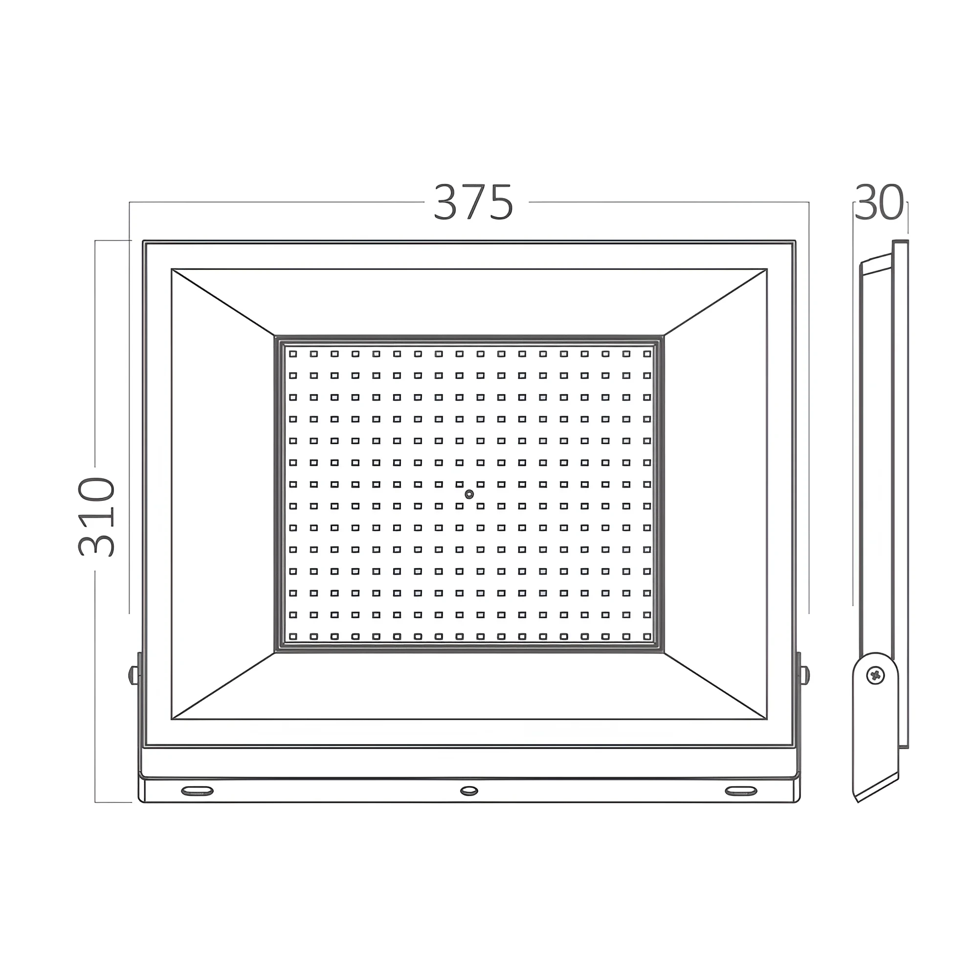 LED REFLEKTOR 200W CRNI 6500K IP65 — slika 6