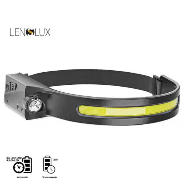 BATERIJSKA LED LAMPA ZA GLAVU L23701 PUNJIVA SA SENZOROM