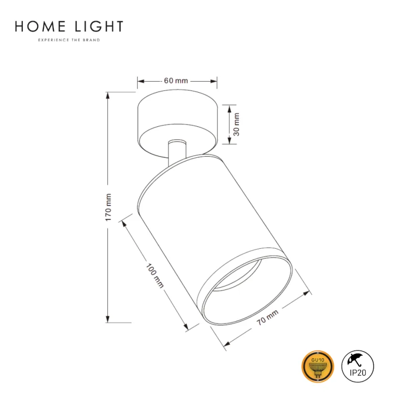 TALIA 106 SPOT LAMPA 1*GU10 CRNA — slika 3