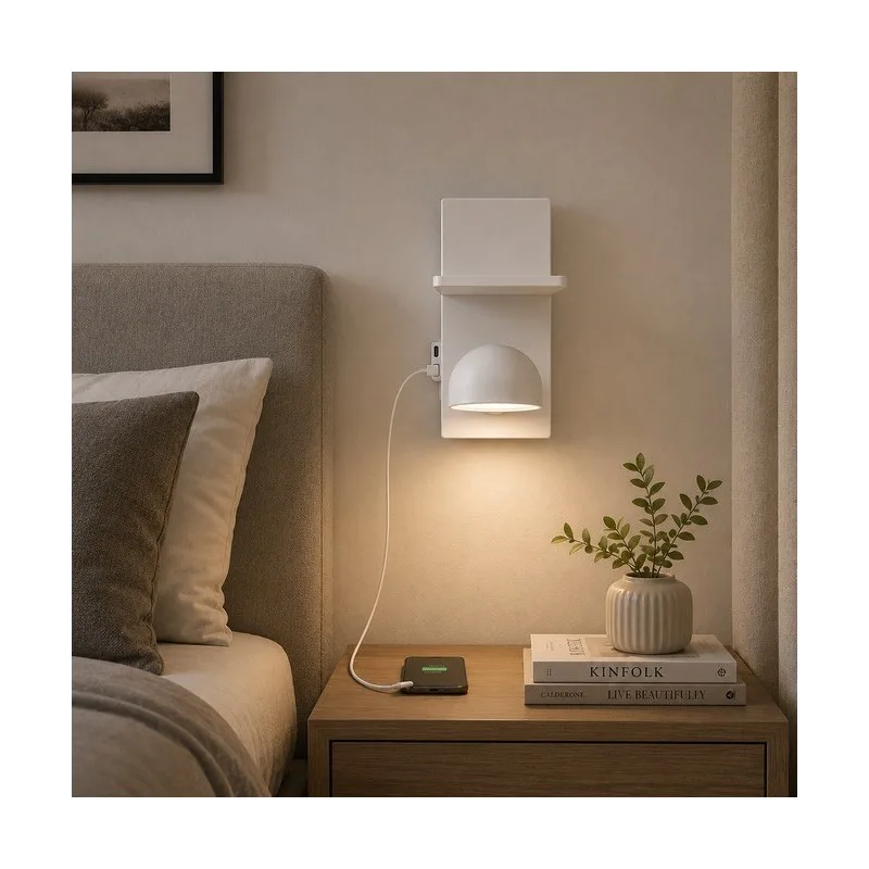 SOLEA 57 ZIDNA LAMPA 7W 3000K BELA DIMABILNA — slika 2